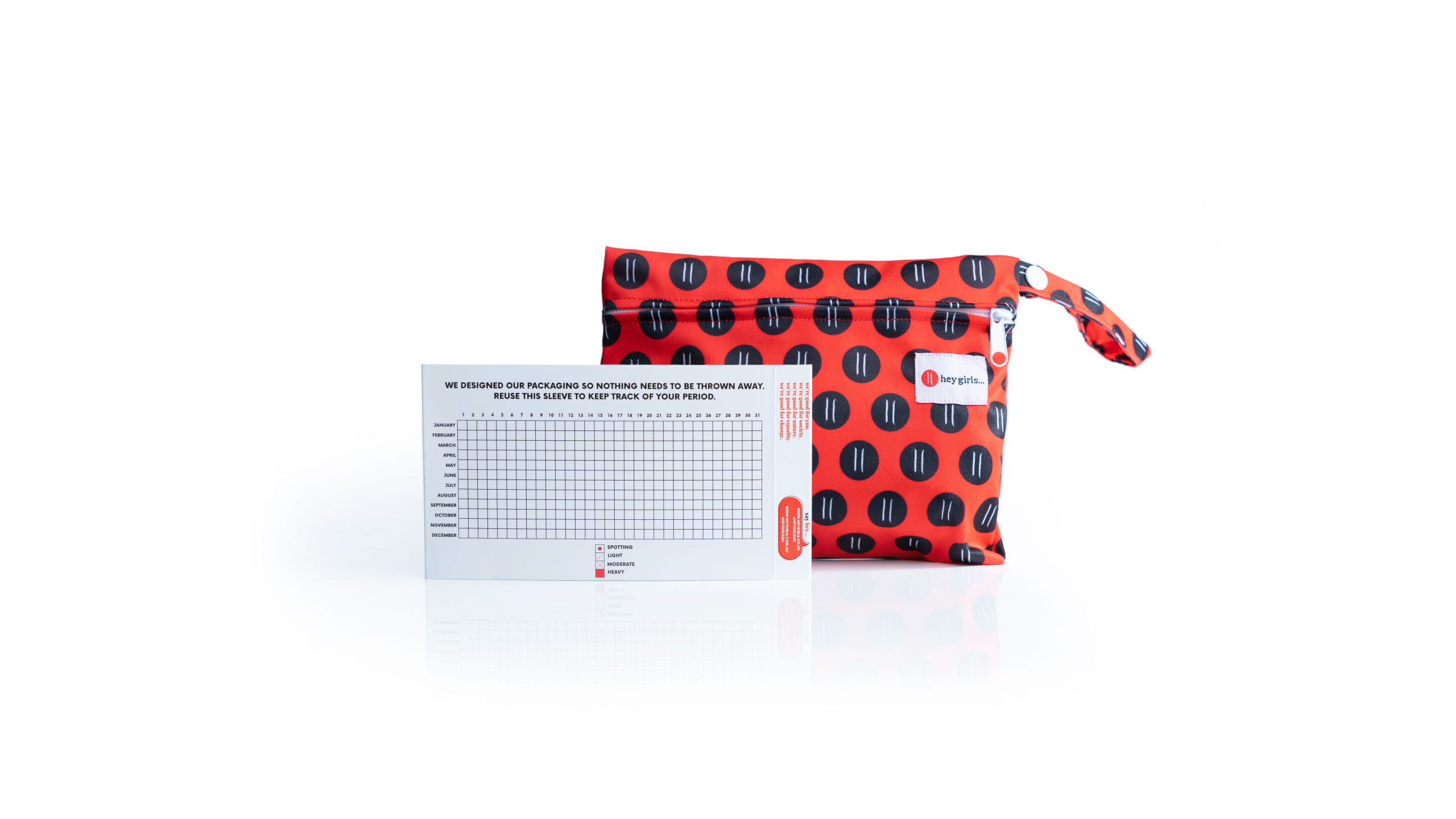 Red Reusable Panty Liners - Image 3