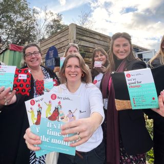 Hey Girls at the Nourishing Norfolk pantry, Kenninghall
