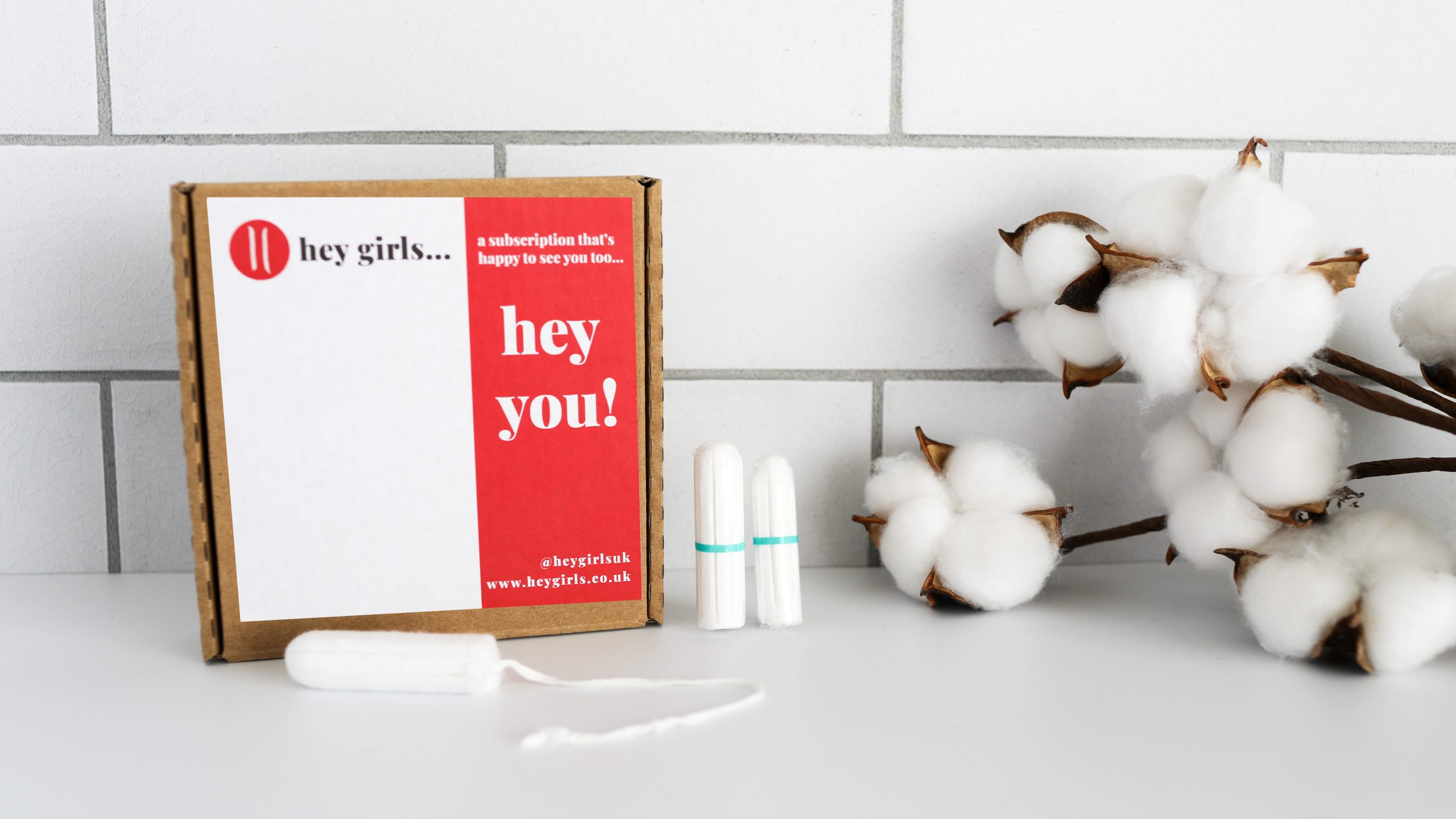 HG809 Mixed NA Tampon 4 box of non-applicator tampons with a cotton branch beside it