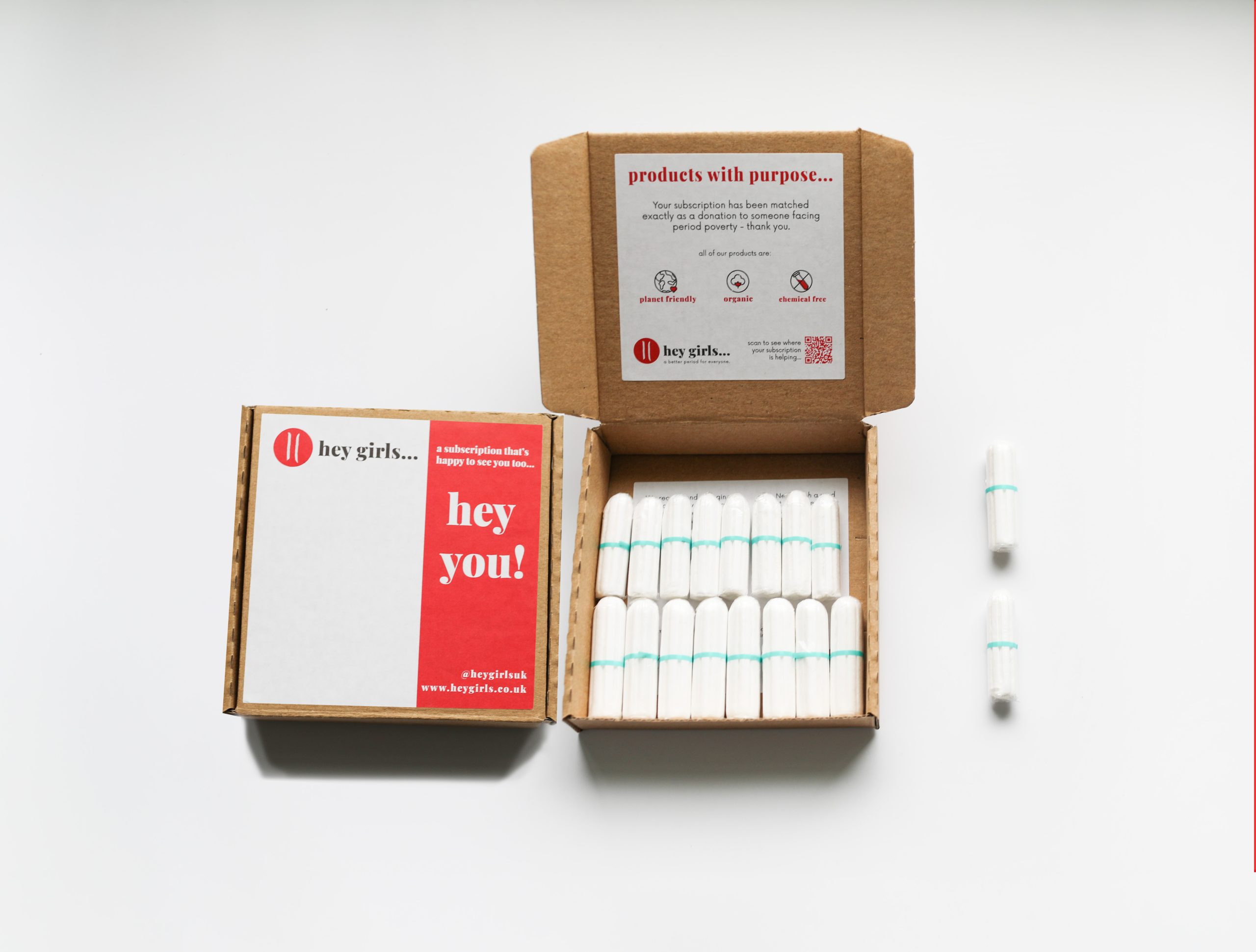 HG809 Mixed NA Tampon open box of non-applicator tampons on display